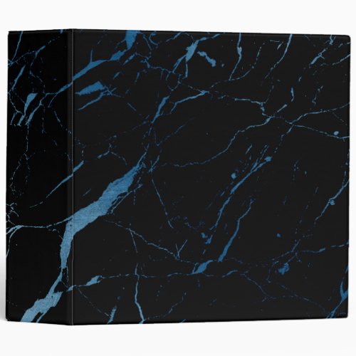 Black and Blue Marble Designer 3 Ring Binder