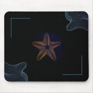 Black and Blue Modern holographic Mouse Pad