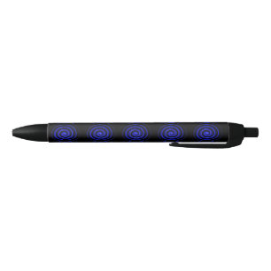 Black and blue spiral pen