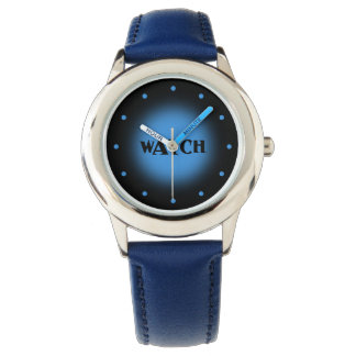 Black and Blue Ticker Watch