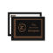 Black and Bronze Graphic Designer Business Card