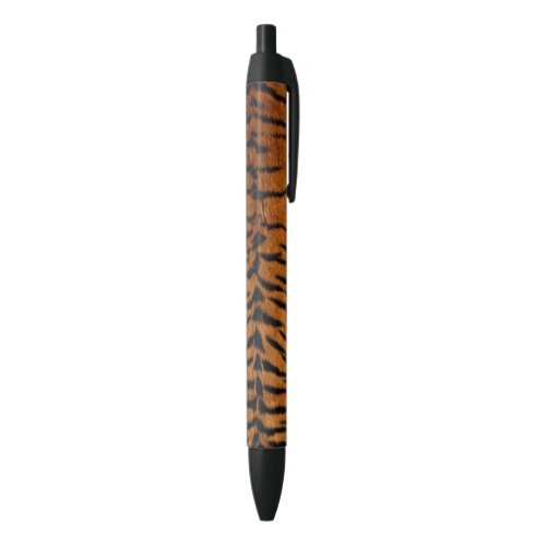 black and brown animal stripes wild tiger print black ink pen