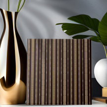 Black and Brown Bamboo Look Striped Tile
