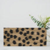 Black and Brown Cheetah Print Pattern. (Standing Front)