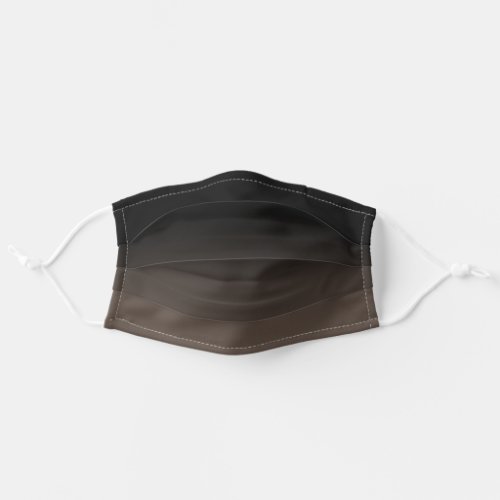 Black and Brown Gradient Adult Cloth Face Mask