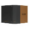 Black And Brown Leather Look Stitches Accent