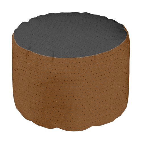 Black and brown leather texture image pouf