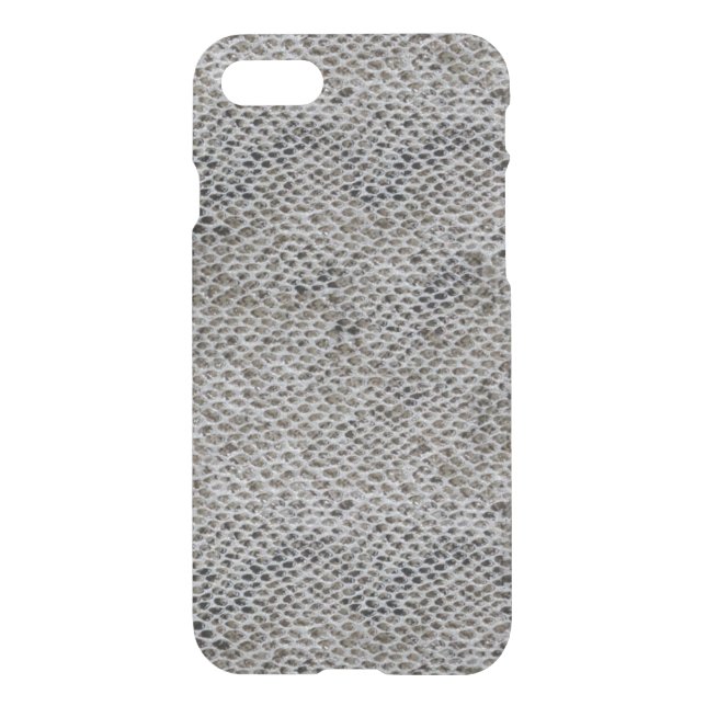 Black and Brown Snake Skin Pattern Uncommon iPhone Case (Back)