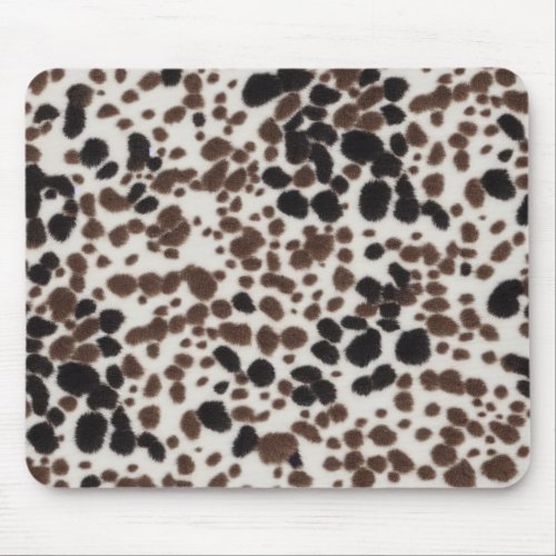 Black and Brown Spots Dalmation Dog Mouse Pad