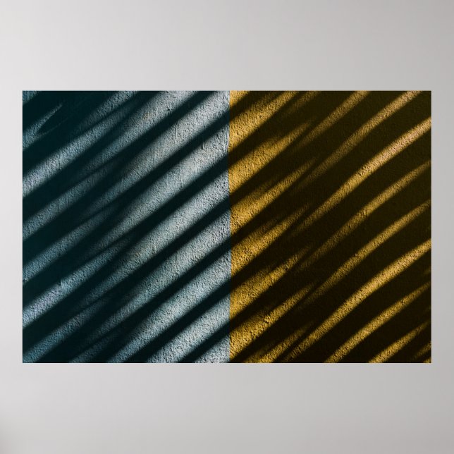 Black and brown striped textile poster (Front)