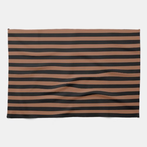 Black and Brown Stripes Towel