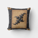 Black And Brown Tan Steampunk Throw Pillow at Zazzle