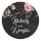 Black and Burgundy Red Modern Wedding