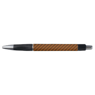 Black and burnt orange five stripe pattern pen