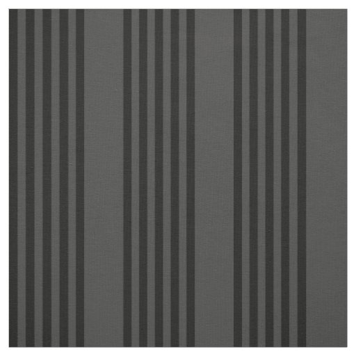 Black and charcoal five stripe pattern fabric
