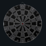 Black And Charcoal Gray Dart Board<br><div class="desc">Black And Charcoal Gray Dart Board</div>