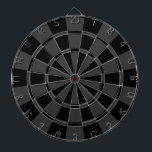 Black And Charcoal Gray Dart Board<br><div class="desc">Black And Charcoal Gray Dart Board</div>