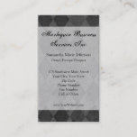 Black and Charcoal Harlequin with Script Business Card
