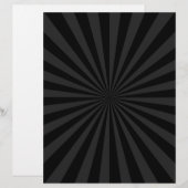 Black and Charcoal Sun Burst Decor (Front/Back)