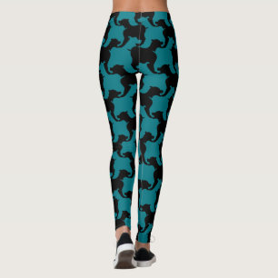 Black and Choose color Houndstooth dogs leggings