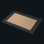 Black and Copper Placemat<br><div class="desc">Your event's table setting is not complete without a set of black and copper placemats.</div>