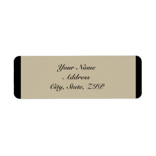 Black and Cream Floral Embossed Wedding Binder Label