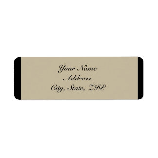 Black and Cream Floral Embossed Wedding Binder Label