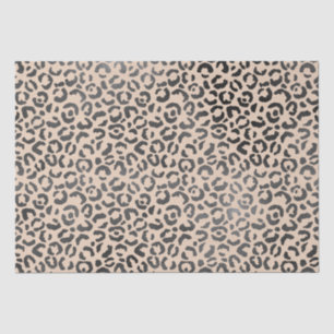 Black and Cream Leopard Print Tissue Paper