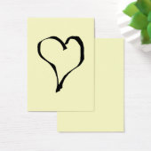 Black and Cream Love Heart Design. (Desk)
