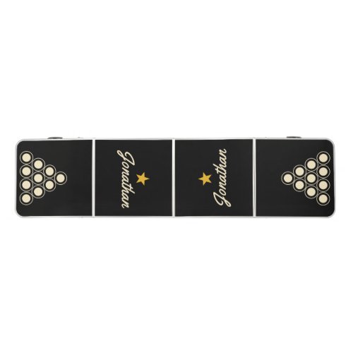 Black and Cream Vintage YE Star Signature Beer Pong Table