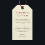 Black And Cream Welcome to Las Vegas Wedding Gift Tags<br><div class="desc">Getting married in Las Vegas? These creamy off-white and black welcome tags would make a perfect addition to your guest's welcome basket in their hotel. Personalize with your own heartfelt text.</div>