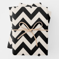 Black And Cream White Chevron, Zigzag Herringbone