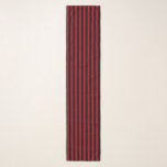 Black and Dark Red Stripe Scarf<br><div class="desc">Chiffon scarf with a black and dark red stripe pattern. Customizable. Modern and trendy,  perfect for any outfit.</div>