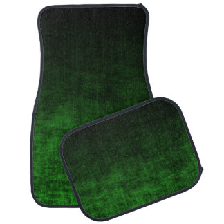 Black and Emerald Green Gradient Texture Car Floor Mat