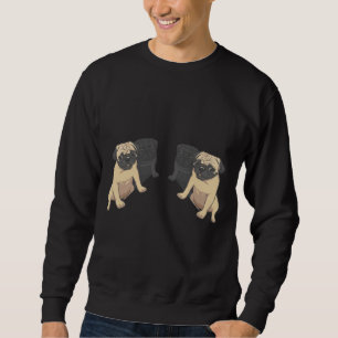 Black and Fawn Pugs Pattern Classic T-Shirt 160 Sweatshirt