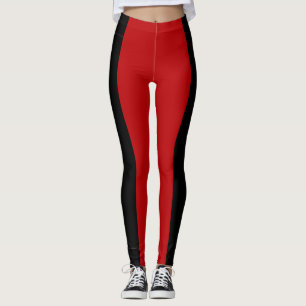 Black and Garnet Leggings
