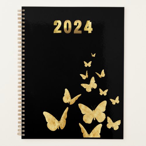 Black and Gold 2024 Planner 