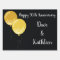 Black and Gold 50th Anniversary Party Lawn Sign