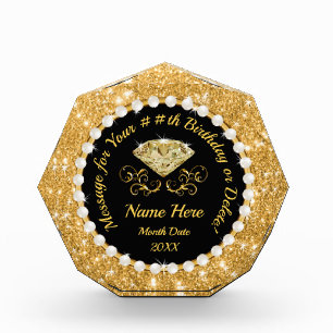 Black and Gold 50th Birthday Gifts for Her