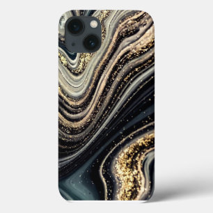 Black and Gold abstract Case-Mate iPhone Case