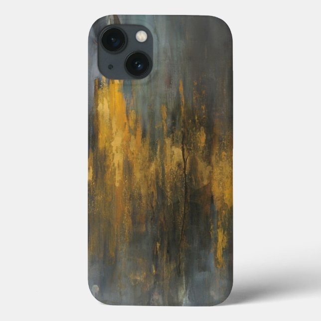Black and Gold Abstract Print | Danhui Nai Case-Mate iPhone Case (Back)
