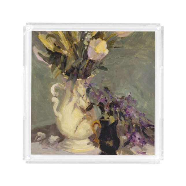 Black and Gold Acrylic Tray (Front)