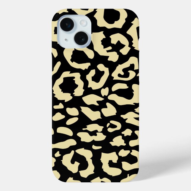  Black And Gold Animal Print Pattern Case-Mate iPhone Case (Back)