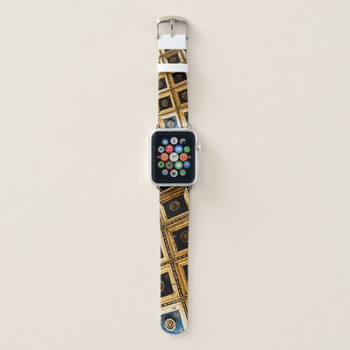 Black and Gold Apple Watch Band
