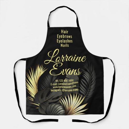 Black and Gold Apron