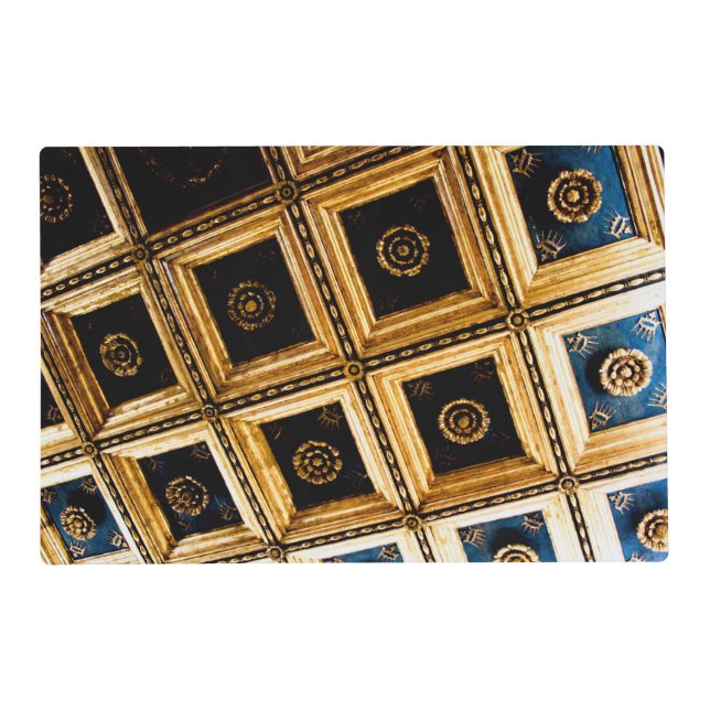 Black and Gold Architectural  Placemat (Front)