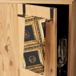 Black and Gold Architecture  Kitchen Towel