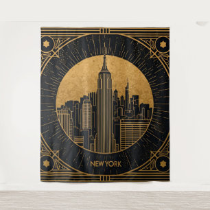Black and Gold Art Deco Backdrop