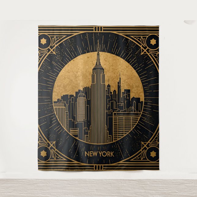 Black and Gold Art Deco Backdrop (Front)