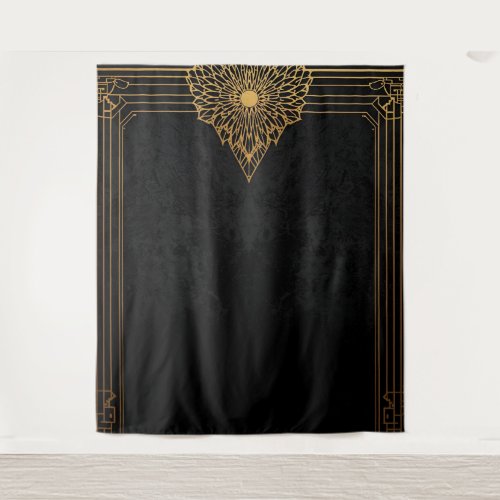 Black and Gold Art Deco Backdrop